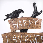 National Tree Company Happy Halloween Tree Table Decoration, Black, 32 Inches - HH75-193197ZBK1