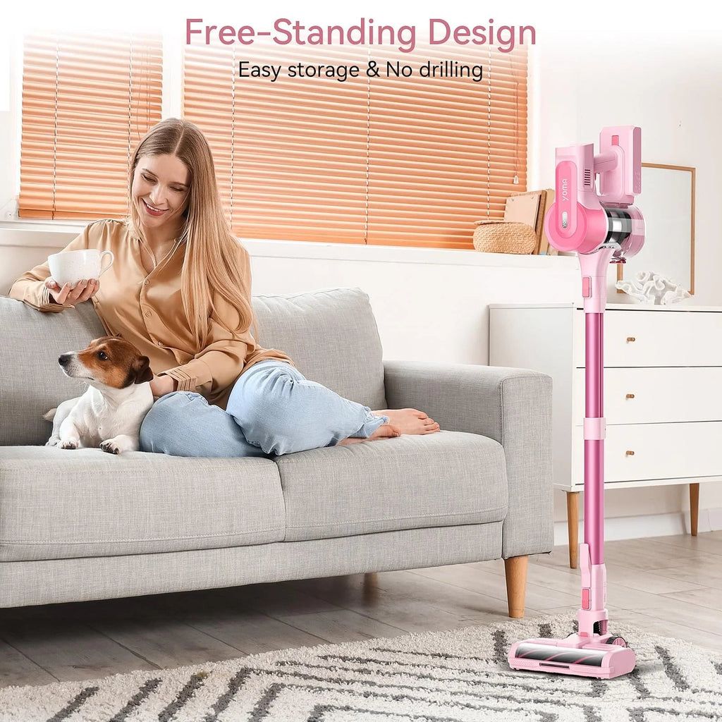 YOMATECH Cordless Stick Vacuum Cleaner, 30KPa, 365W, 6-in-1 - S100