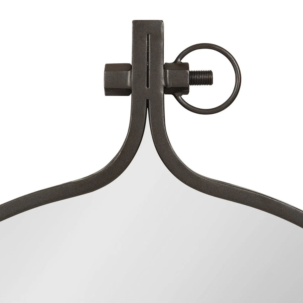 Modern Round Wall Mirror With Decorative Metal Frame
