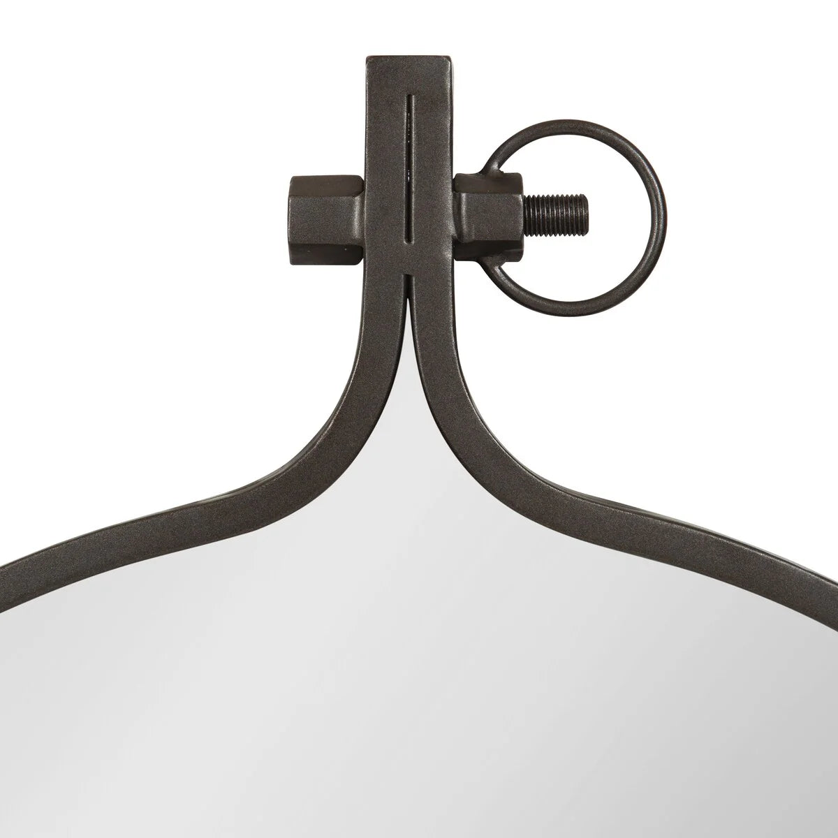 Modern Round Wall Mirror With Decorative Metal Frame
