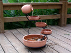 Garden Sundance Terracotta Solar Water Fountain Cascade