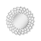 Round Spiral Sunburst Decorative Wall Mirror