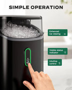 Silonn Countertop Nugget Ice Maker, 33 lbs/24H - SLIM24B