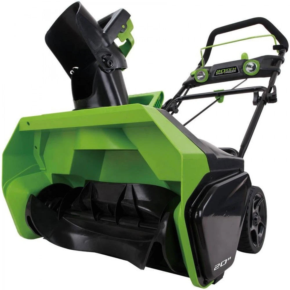 Greenworks PRO 20-Inch 80V Cordless Snow Thrower, 2.0 Ah Battery Included - 2600402
