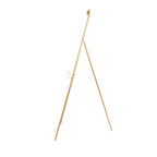 Adjustable 3-Tier Metal Display Stand Gold Floor Easel