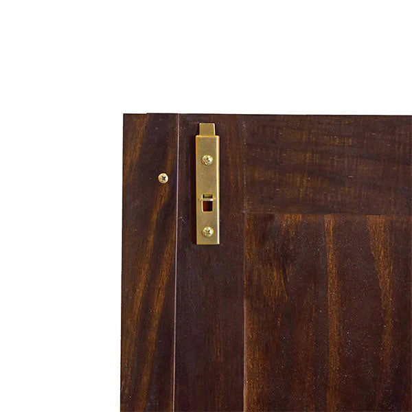 Grand Wardrobe Armoire, 100% Solid Wood, Mocha