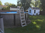 Confer Plastics Above Ground Pool Roll-Guard Safety Ladder, Adjustable - 7200