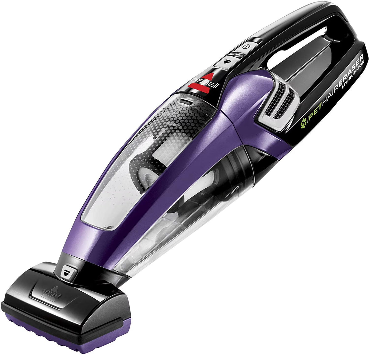 BISSELL Pet Hair Eraser Lithium Ion Cordless Hand Vacuum, Purple, 14V, 0.7 Litres - 2390A