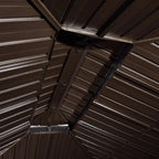 Aluminum Patio Gazebo 16 Ft. W x 12 Ft. D - Dark Brown