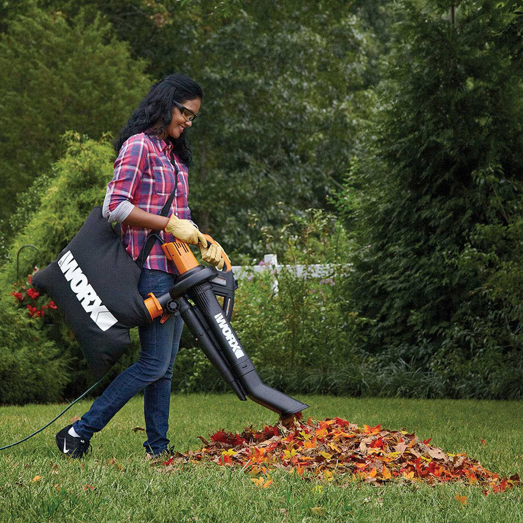 Worx TriVac 12 Amp 3-in-1 Blower/Mulcher/Vacuum With LeafPro Collection System - WG505.2