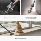 Dyson Cordless Stick Vacuum Cleaner, 0.14 Gallons, Silver/Nickel - V8 SV25