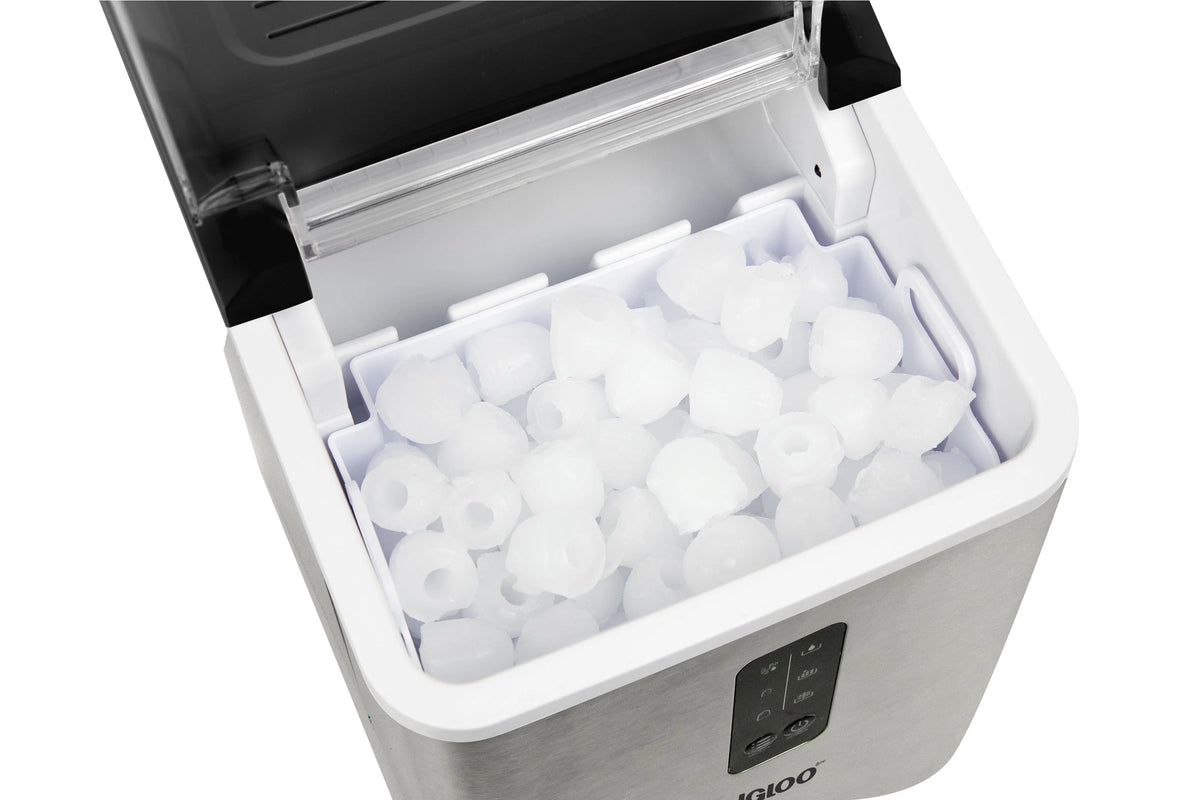 Igloo Self-Cleaning Countertop Ice Maker, 1.5 qt, 26 lbs/24 Hours, Aqua