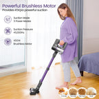 YOMATECH Cordless Stick Vacuum Cleaner, 30KPa, 365W, 6-in-1 - S100