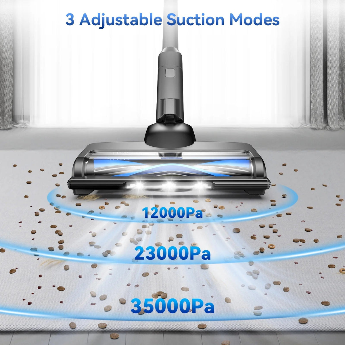 Lazyswan Cordless Stick Vacuum Cleaner 35KPA 400W 50min