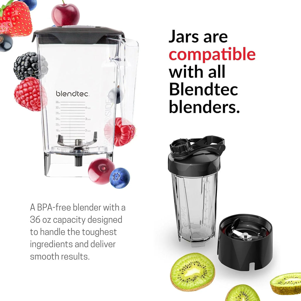 Blendtec Professional 800 Blender With WildSide+ Jar, 90 oz, Black - P800C2901-A1AP1D