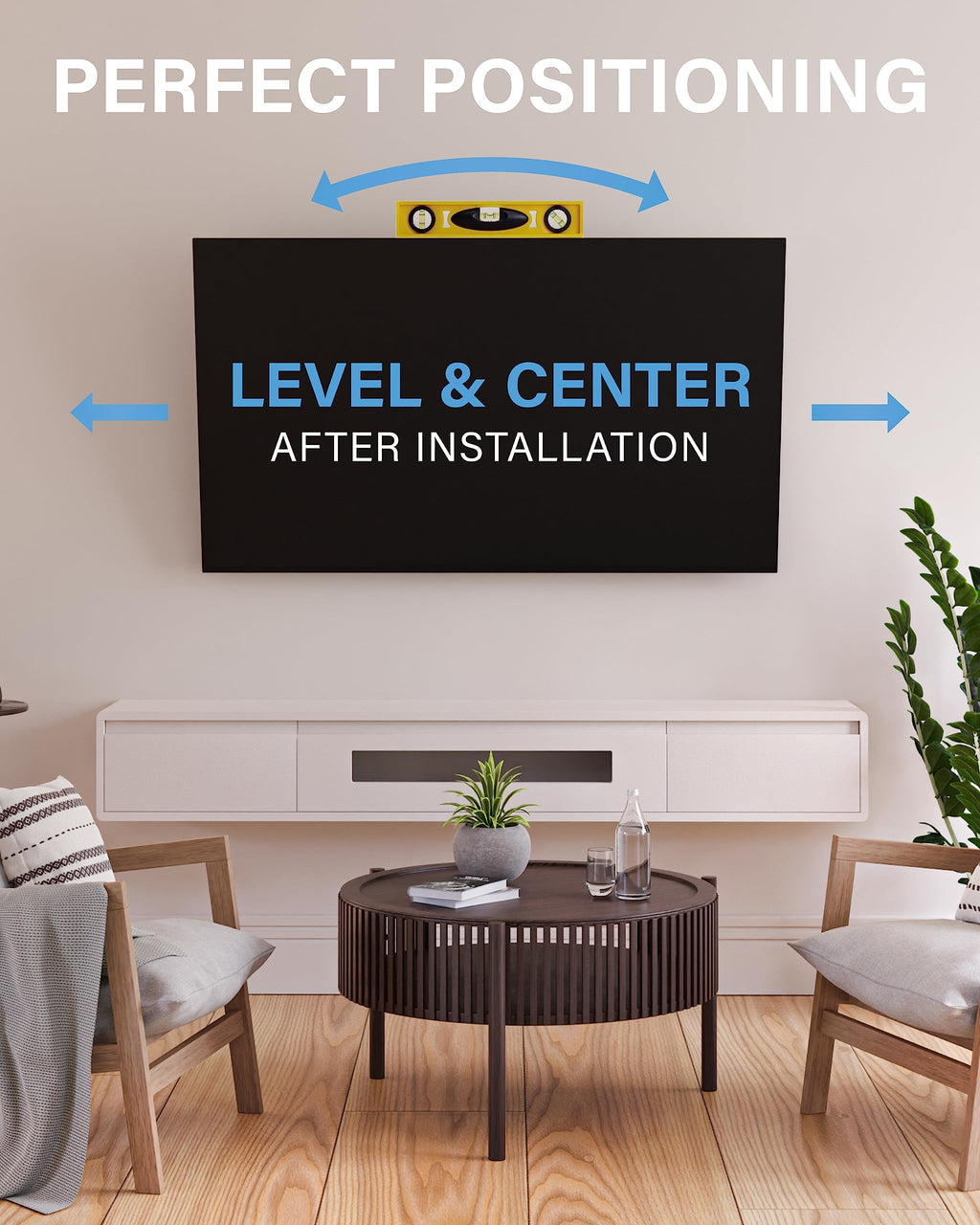 Tilting TV Wall Mount For 46 To 90 Inch Flat-Screen TVs, VESA 200x100 To 690x415