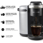 Keurig K-Cafe Single Serve K-Cup Coffee, Latte And Cappuccino Maker - Dark Charcoal