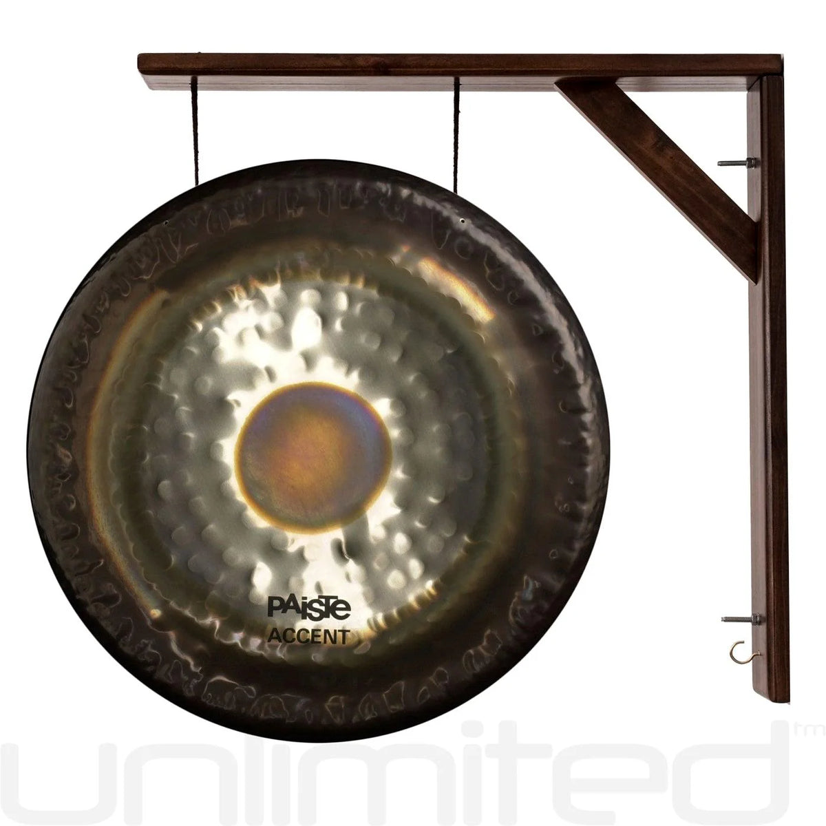 Unlimited & Paiste 22 inch Accent Gong With Great Wall Gong Hangers - 1295327920202