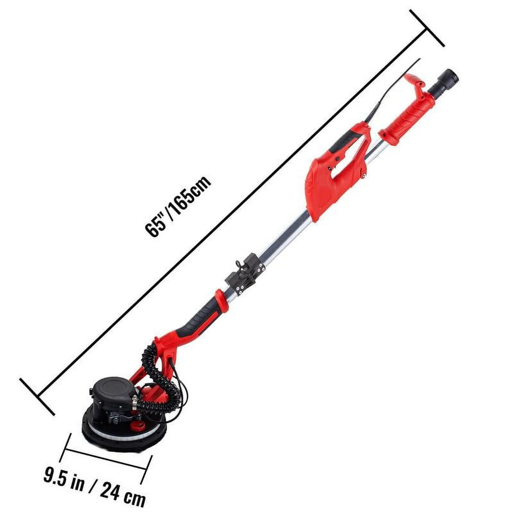 VEVOR Electric Drywall Sander 850W With LED Strip Light, Vacuum Bag And Telescope Handle