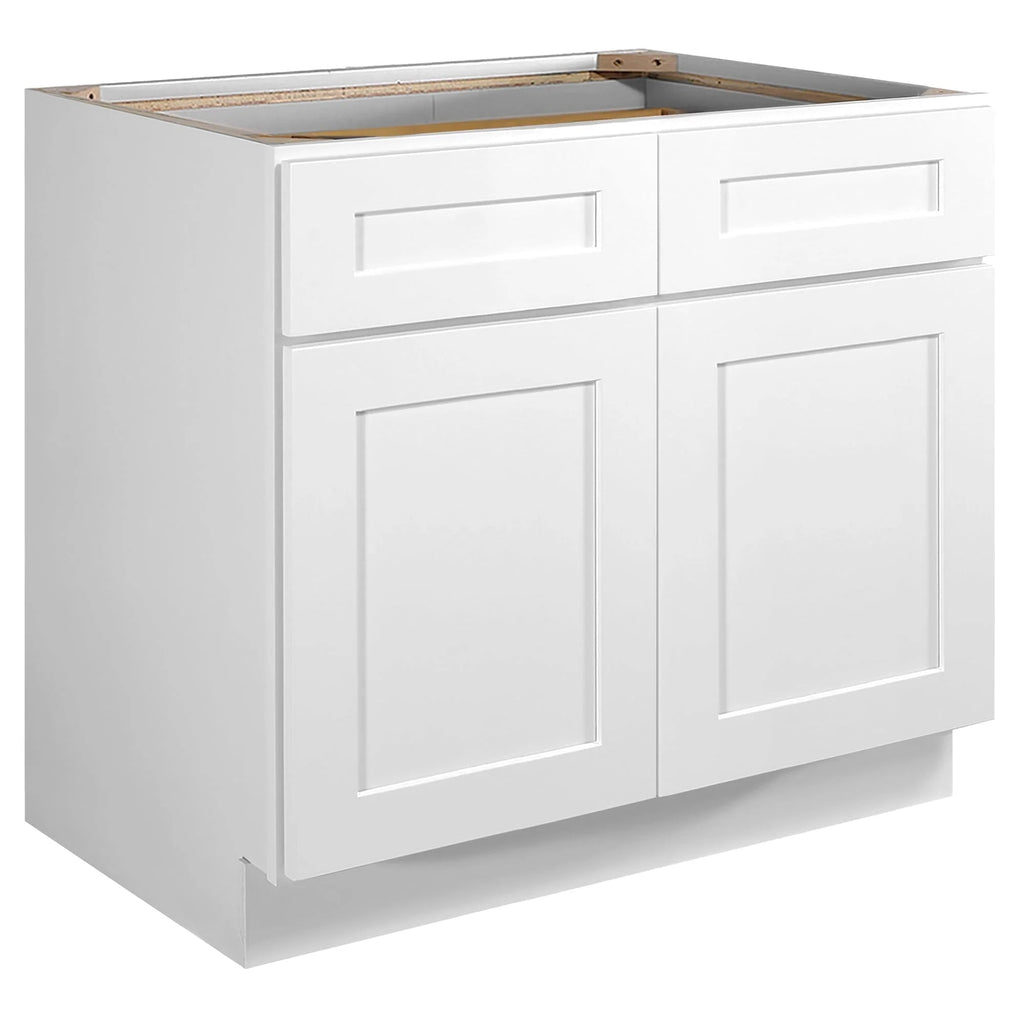 Design House Brookings Unassembled Shaker Base Kitchen Cabinet 36x34.5x24, White - 561407