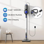 MOOSOO 4-in-1 Cordless Stick Vacuum Cleaner, 1.3L, 120W - XL-618A
