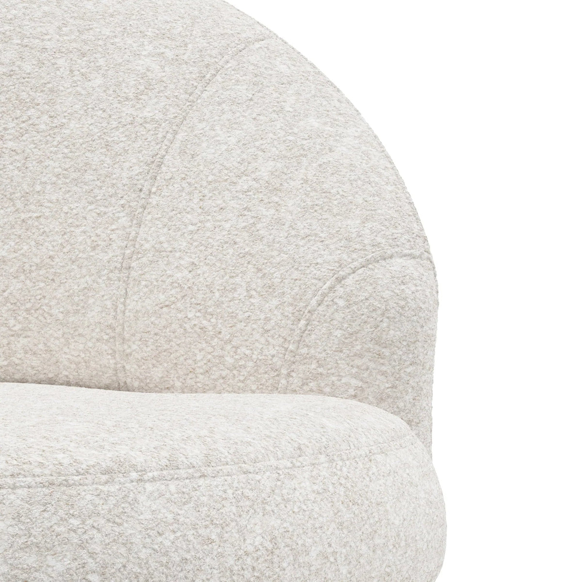 Hillsdale Boulder Upholstered Swivel Storage Chair, Ash White