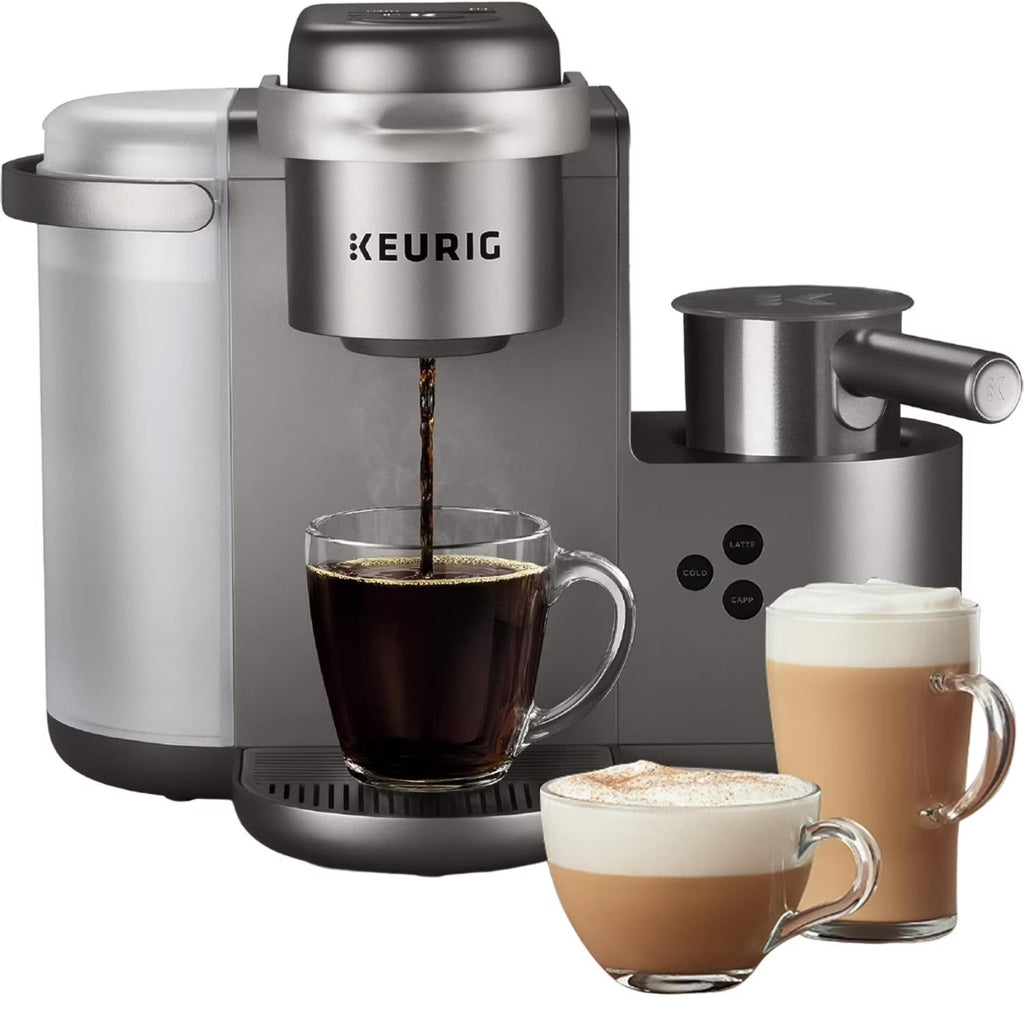 Keurig Single-Serve Coffee, Latte, And Cappuccino Maker, Nickel - K-Cafe Special Edition