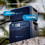 Bluetti Portable Power Station, 2048Wh 2200W LiFePO4 - AC200MAX