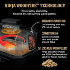 Ninja 7-in-1 Portable Electric Outdoor Grill And Smoker With Thermometer, Grey - OG751BRN