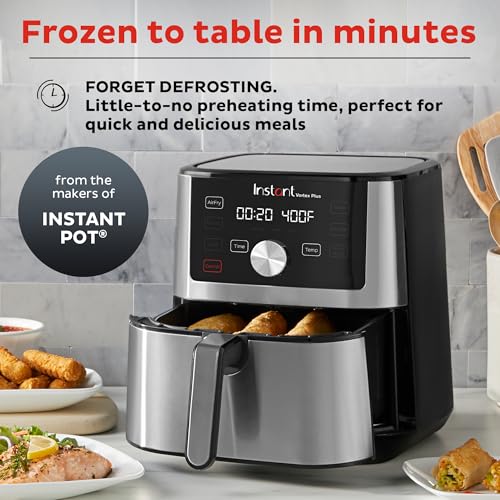 Instant Pot Air Fryer 6QT XL, 6-in-1, Black - Vortex Plus