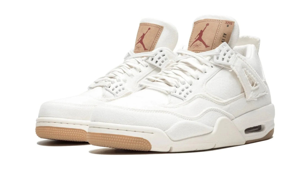 Air Jordan 4 Retro Levis NRG White Denim Sneakers