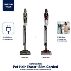 BISSELL Pet Hair Eraser Slim Corded Stick Vacuum, Black - 3875