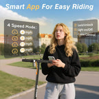 Electric Scooter With 350W/500W Motor And 22 Mph Top Speed