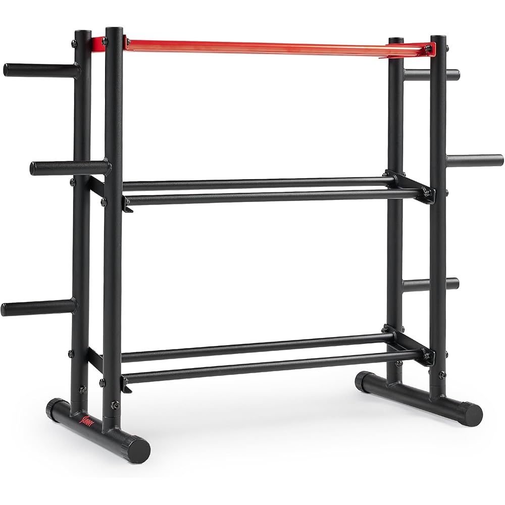 Sunny Health & Fitness Multi-Weight Storage Rack Stand, 3-Tier - SF-XF921036