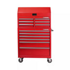 36 in. 12-Drawer Steel Tool Chest And Cabinet Combo - Red