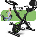 Caromix Folding Exercise Bike, 4 in 1, 16-Level Magnetic Resistance, 330LB Capacity