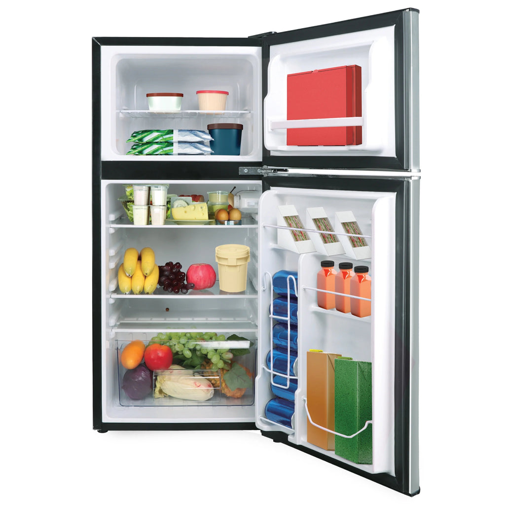 Frigidaire 4.5 Cu. Ft. 2-Door Compact Refrigerator With Chrome Trim - EFR451, Platinum