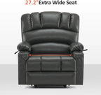 Heated Lift Recliner for Seniors with USB and Cup Holders