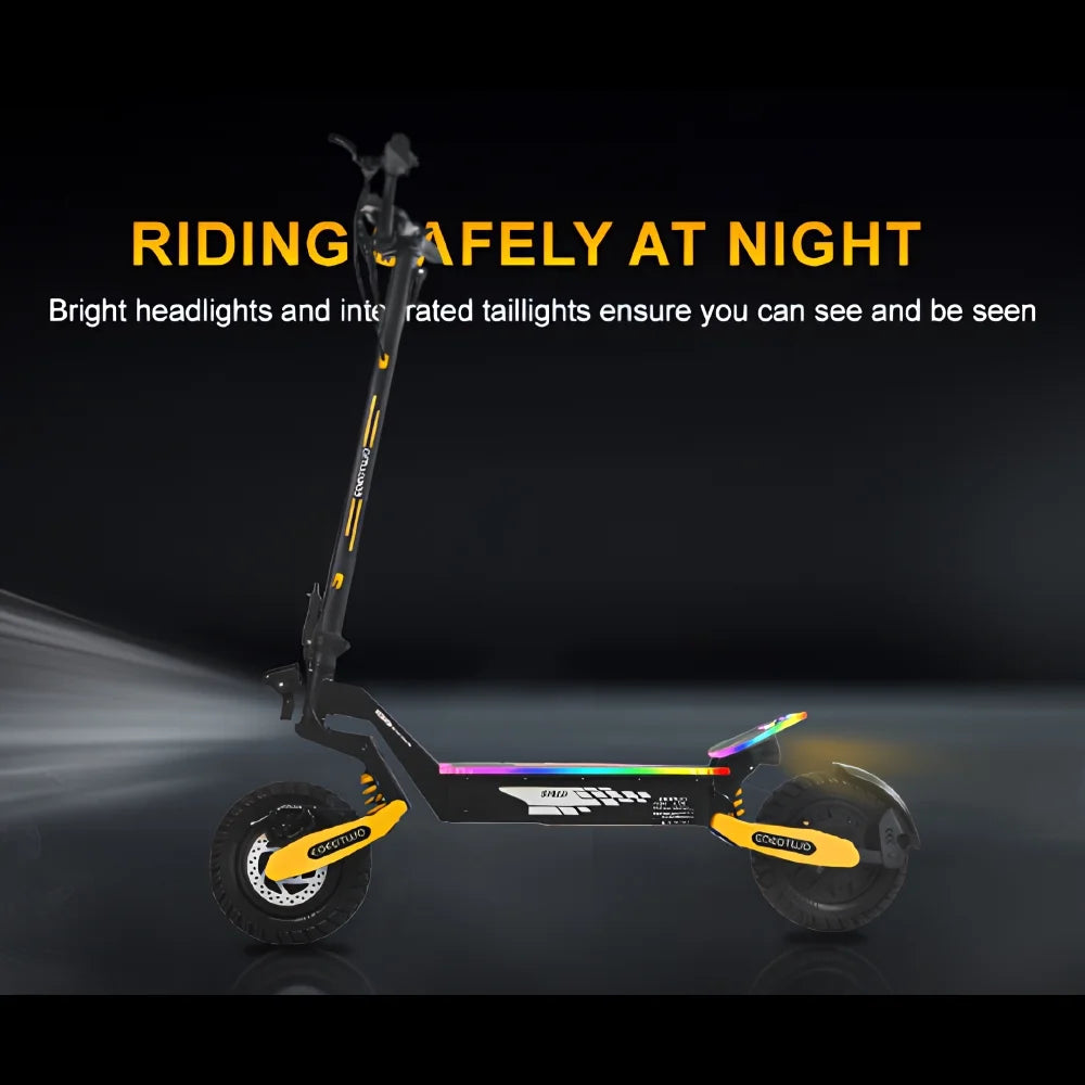 Off Road Electric Scooter For Adults, 1200W, 11 in Tires, 330 lb Load - GT06