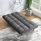 Convertible Futon Sofa Bed With Memory Foam, 71in