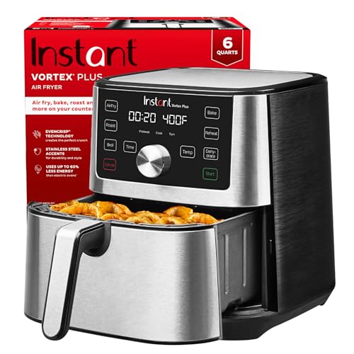 Instant Pot Air Fryer 6QT XL, 6-in-1, Black - Vortex Plus