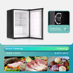 EUHOMY Compact Upright Freezer, 3.0 Cubic Feet, Silver Stainless Steel Door - MF-30-Y