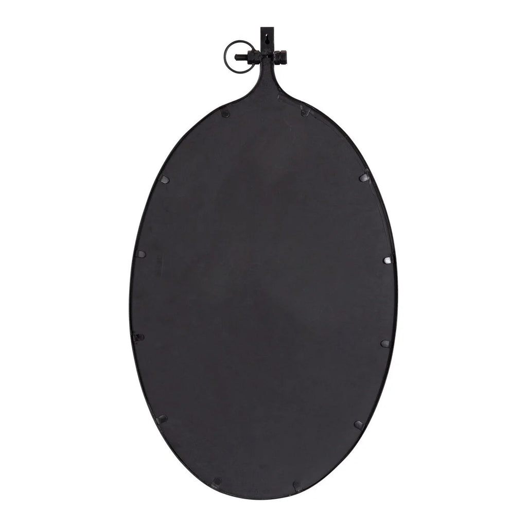 Modern Round Wall Mirror With Decorative Metal Frame