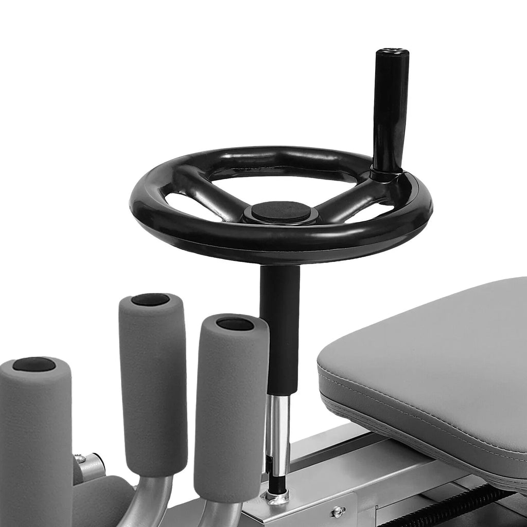 Leg Stretcher Training Machine, Steel, Gray, 330 lbs Capacity
