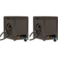 Suncast Water-Powered Auto Rewind Yard Hose Reel, Java, 125-Foot 5/8-Inch Capacity - 2 Pack