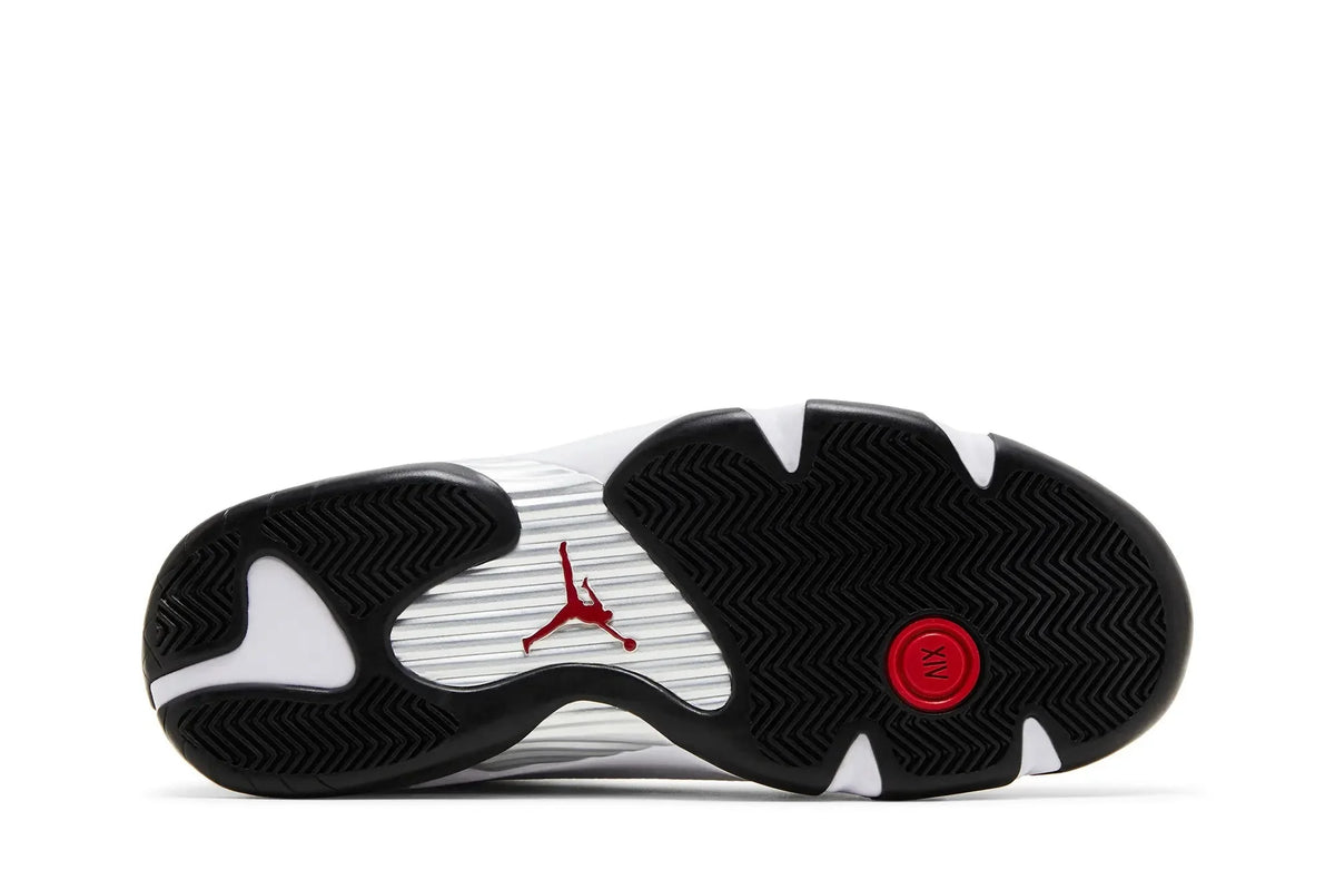 Jordan Air Jordan 14 Retro Black Toe 2024 White Varsity Red Black Metallic Silver - 487471 160