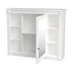 36'' Bathroom Vanity Set With Ceramic Sink Top, Mirror Cabinet, 2 Doors And 2 Drawers - Gray