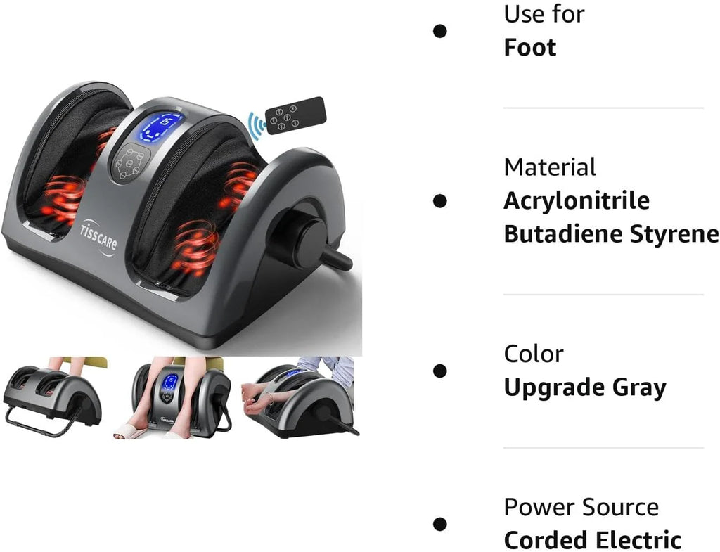 TISSCARE Shiatsu Foot, Leg And Calf Massager With Heat