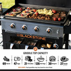 Blackstone 4-Burner 36in Propane Outdoor Griddle With Air Fryer And Hood - 1868