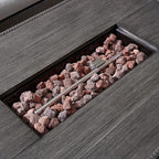 Martha Stewart Metal 4-Person Seating Group With Cushions And Propane Fire Pit - 15PKCR-LAK404-GR1GE